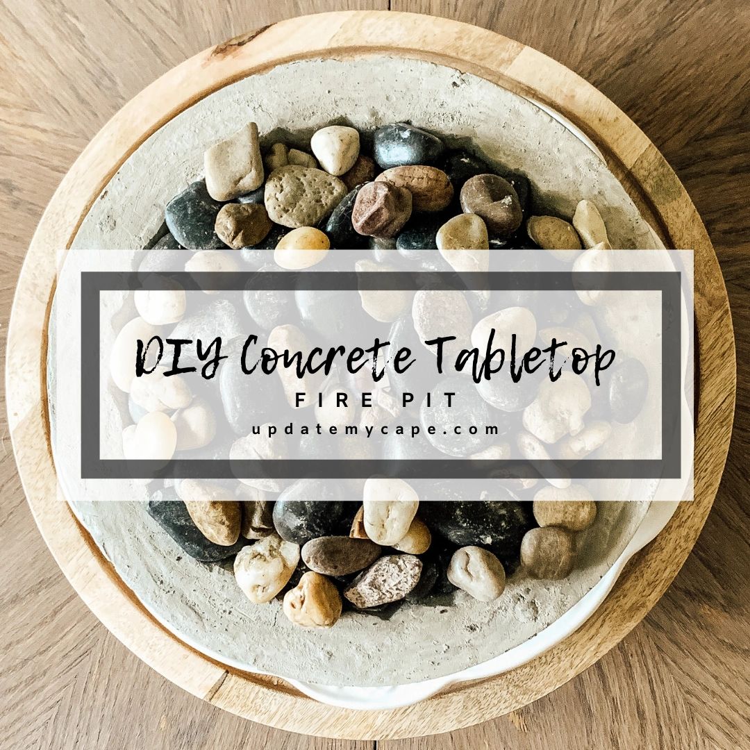 DIY Concrete Tabletop Fire Pit